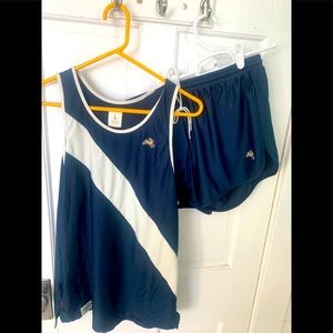 Tracksmith shorts and singlet.